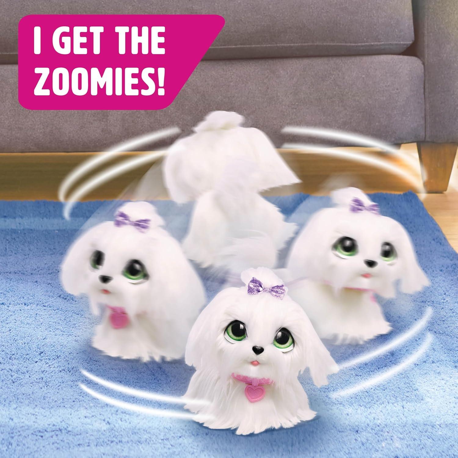 image:imageFurReal GoGo Walkin Pup Maltese Interactive Toy 9inch Realistic Plush Dog Kids Toys for Ages 4 Up by Just Play