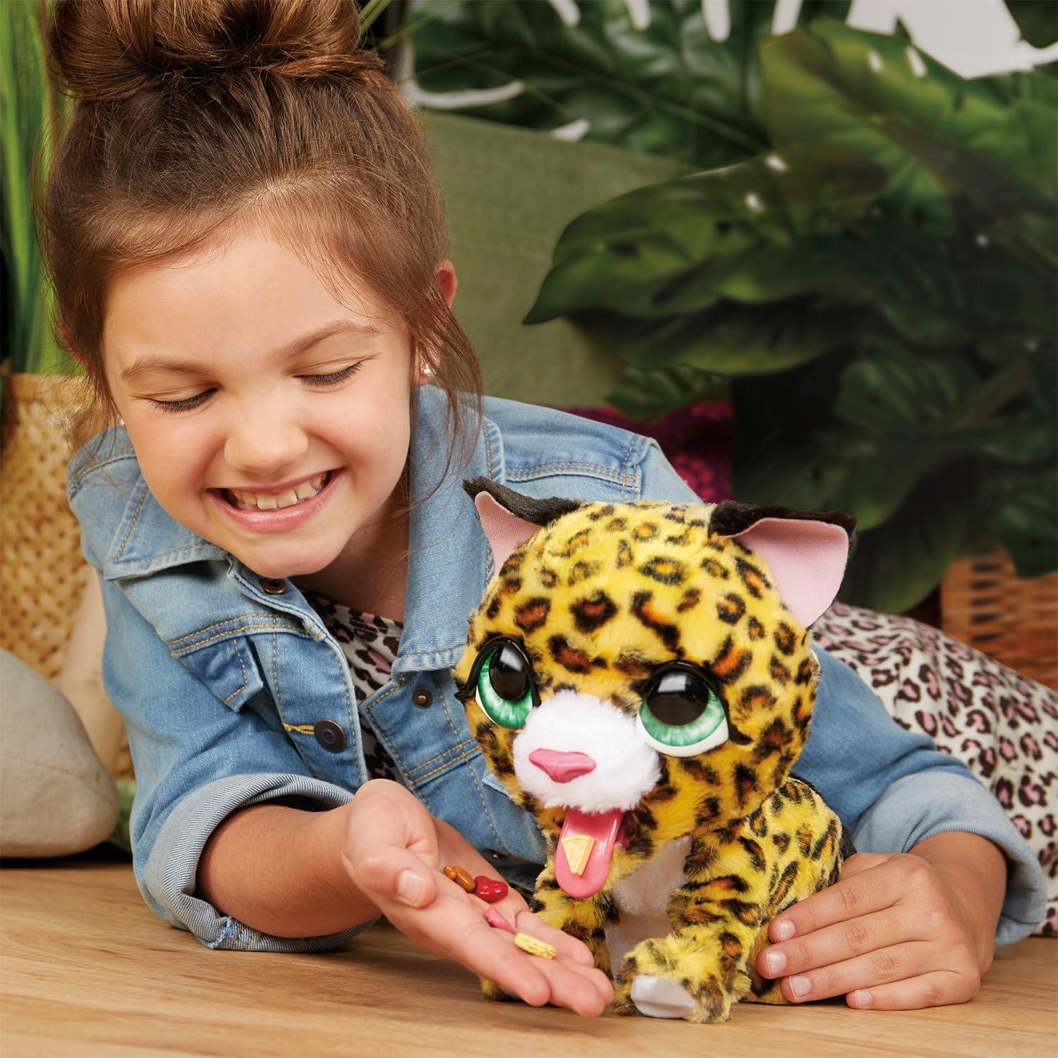 image:imageFurReal Lil Wilds Lolly The Leopard Interactive 8inch Plush Stuffed Animal with Over 35 Sounds and Reactions 6Pieces Kids Toys for Ages 4 Up by Just Play