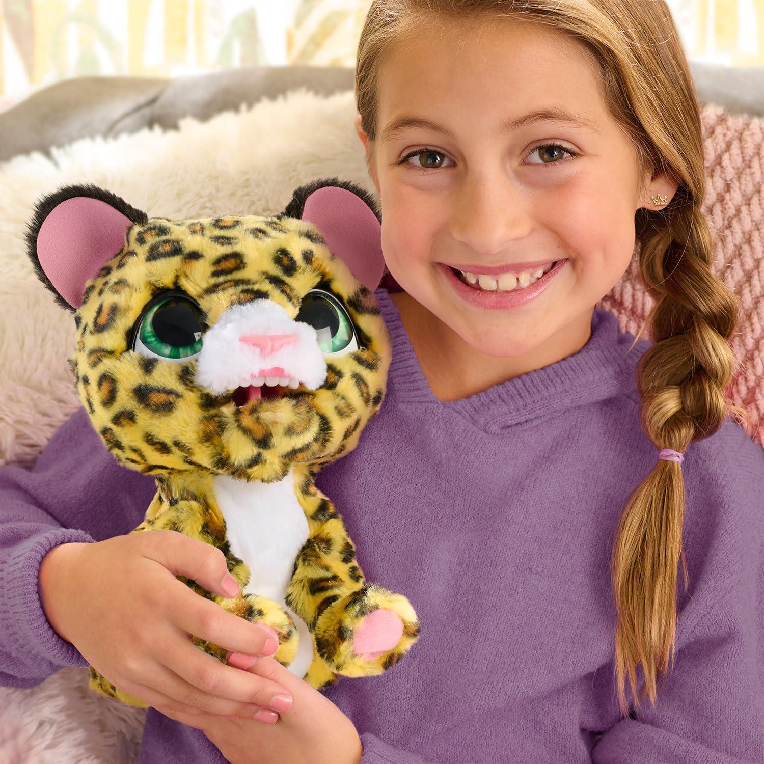 image:imageFurReal Lil Wilds Lolly The Leopard Interactive 8inch Plush Stuffed Animal with Over 35 Sounds and Reactions 6Pieces Kids Toys for Ages 4 Up by Just Play