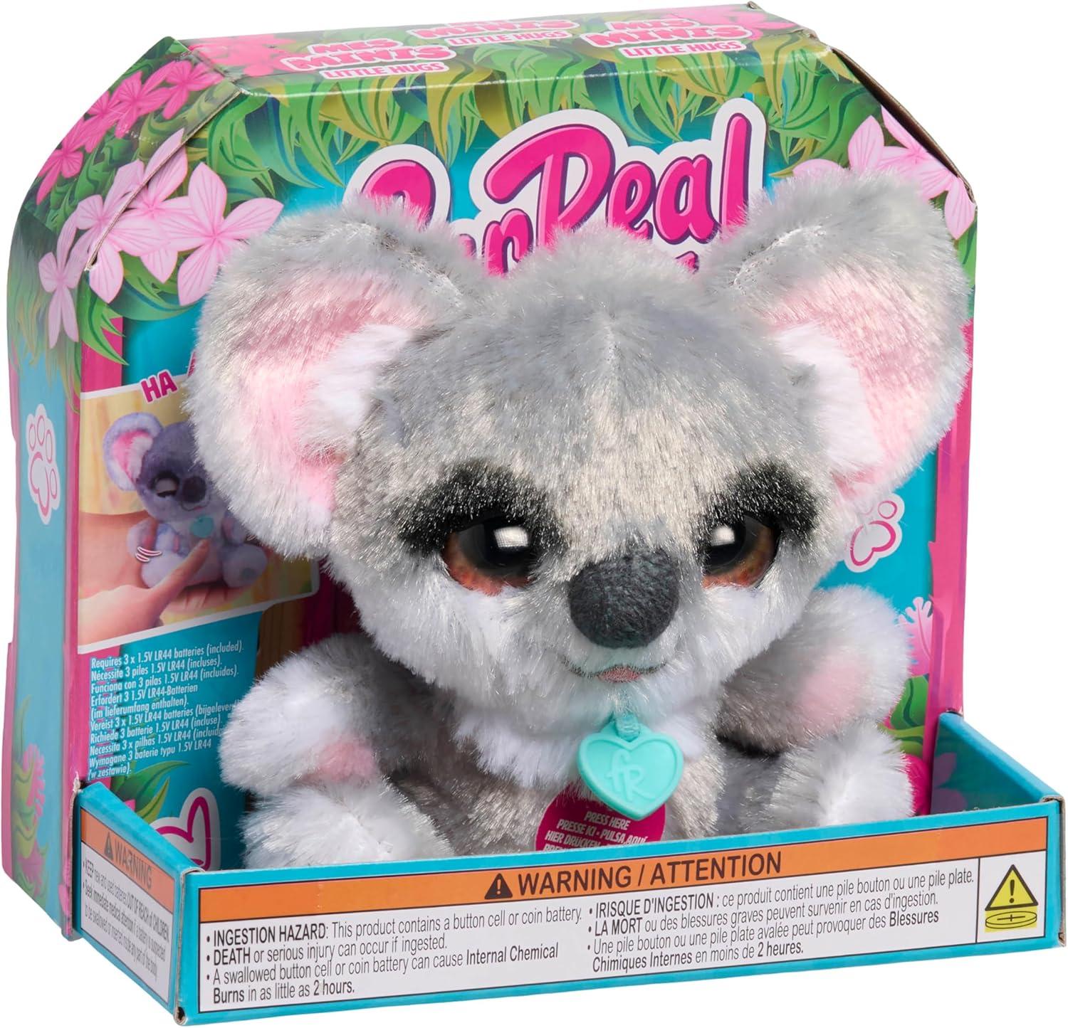 image:imageFurReal My Minis Little Hugs Koala 45inch Interactive Plush Soft Stuffed Animal Easter Basket Fillers Gifts Presents Kids Toys for Ages 4 Up by Just Play