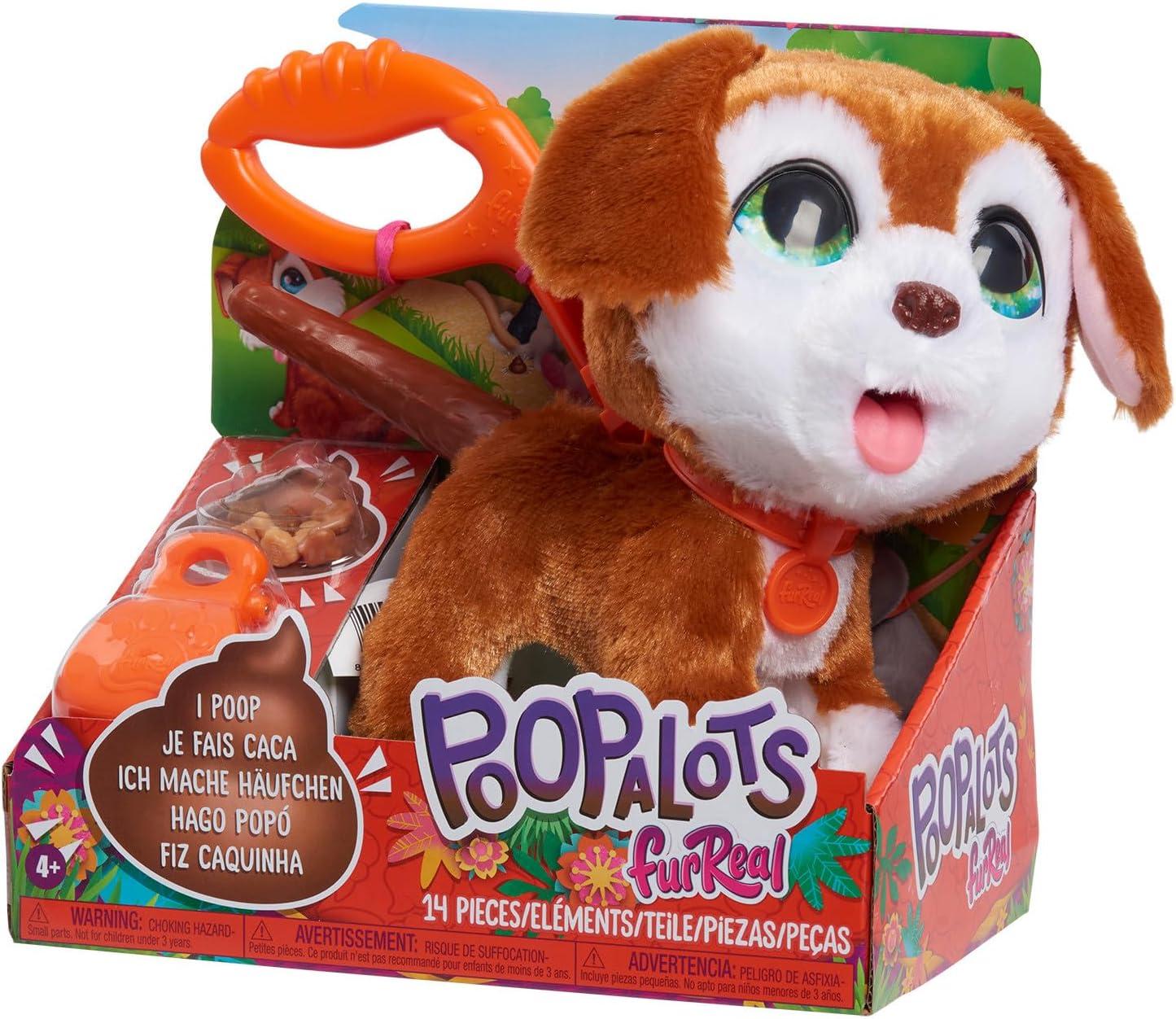 image:imageFurReal PoopALots Big Wags Interactive 8inch Walking Plush Stuffed Animal Pooping Puppy with Leash 14Pieces Kids Toys for Ages 4 Up by Just Play