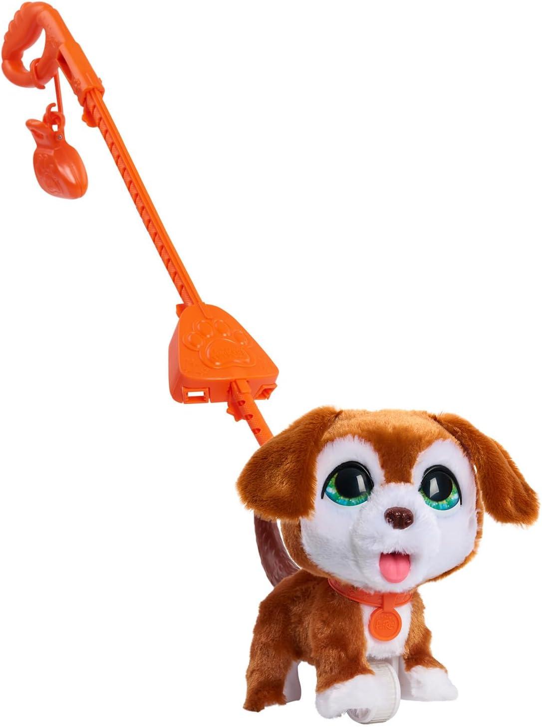 image:imageFurReal PoopALots Big Wags Interactive 8inch Walking Plush Stuffed Animal Pooping Puppy with Leash 14Pieces Kids Toys for Ages 4 Up by Just Play