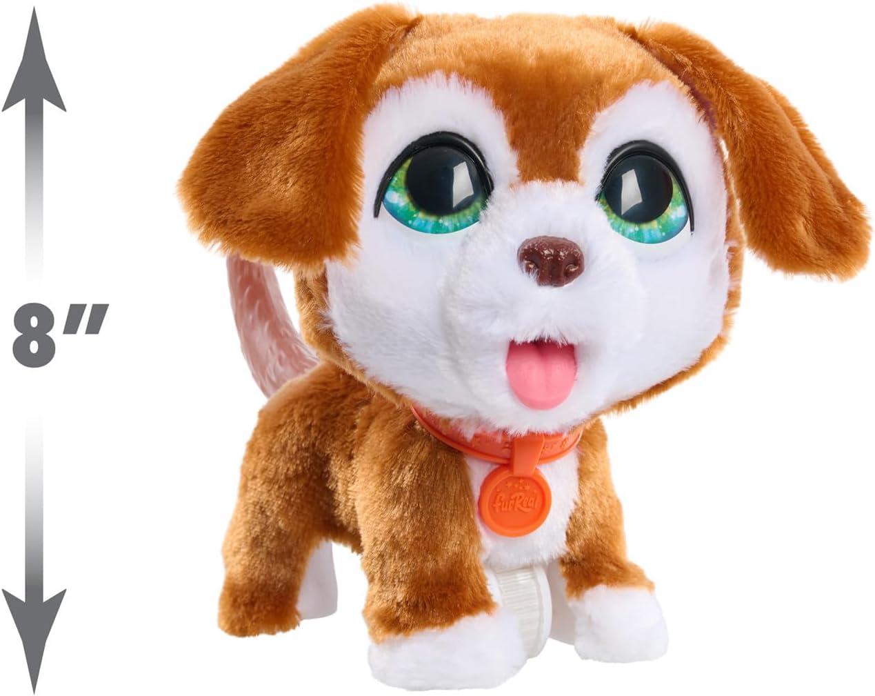 image:imageFurReal PoopALots Big Wags Interactive 8inch Walking Plush Stuffed Animal Pooping Puppy with Leash 14Pieces Kids Toys for Ages 4 Up by Just Play
