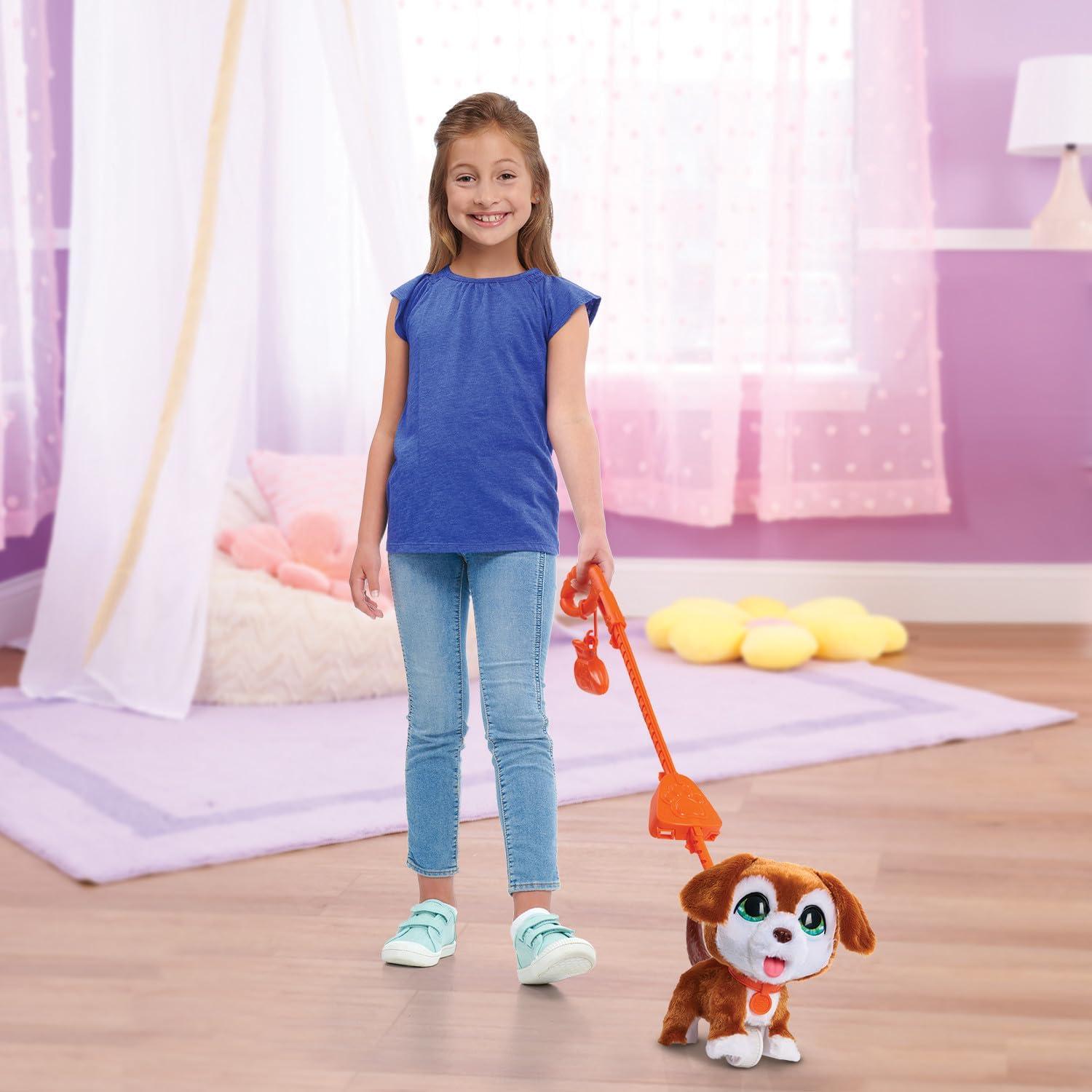 image:imageFurReal PoopALots Big Wags Interactive 8inch Walking Plush Stuffed Animal Pooping Puppy with Leash 14Pieces Kids Toys for Ages 4 Up by Just Play