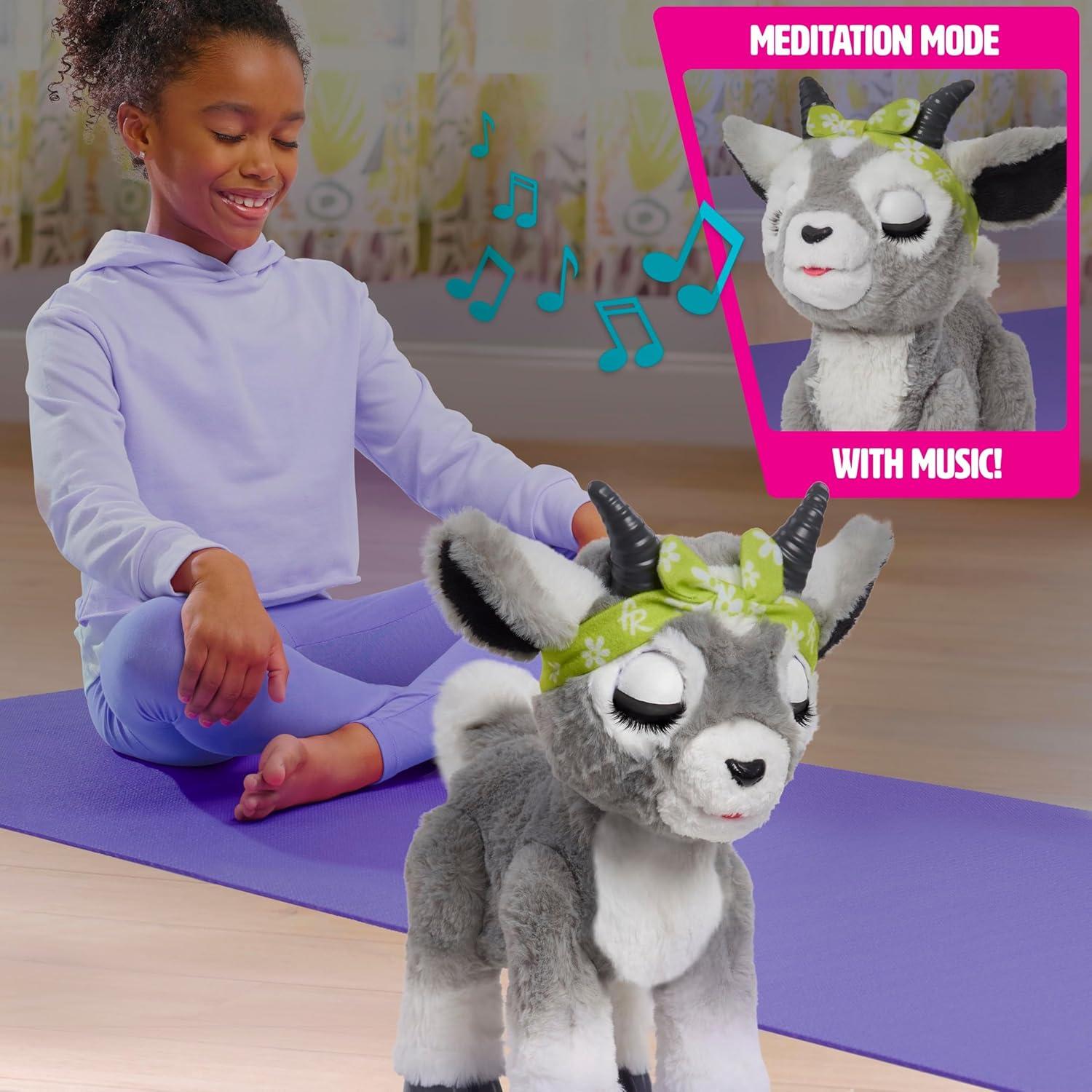 image:imagefurReal Daisy the Yoga Goat Interactive Toy 11inch Realistic Plush Kids Toys for Ages 4 Up by Just Play