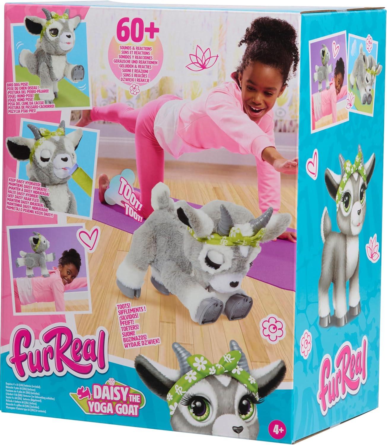 image:imagefurReal Daisy the Yoga Goat Interactive Toy 11inch Realistic Plush Kids Toys for Ages 4 Up by Just Play