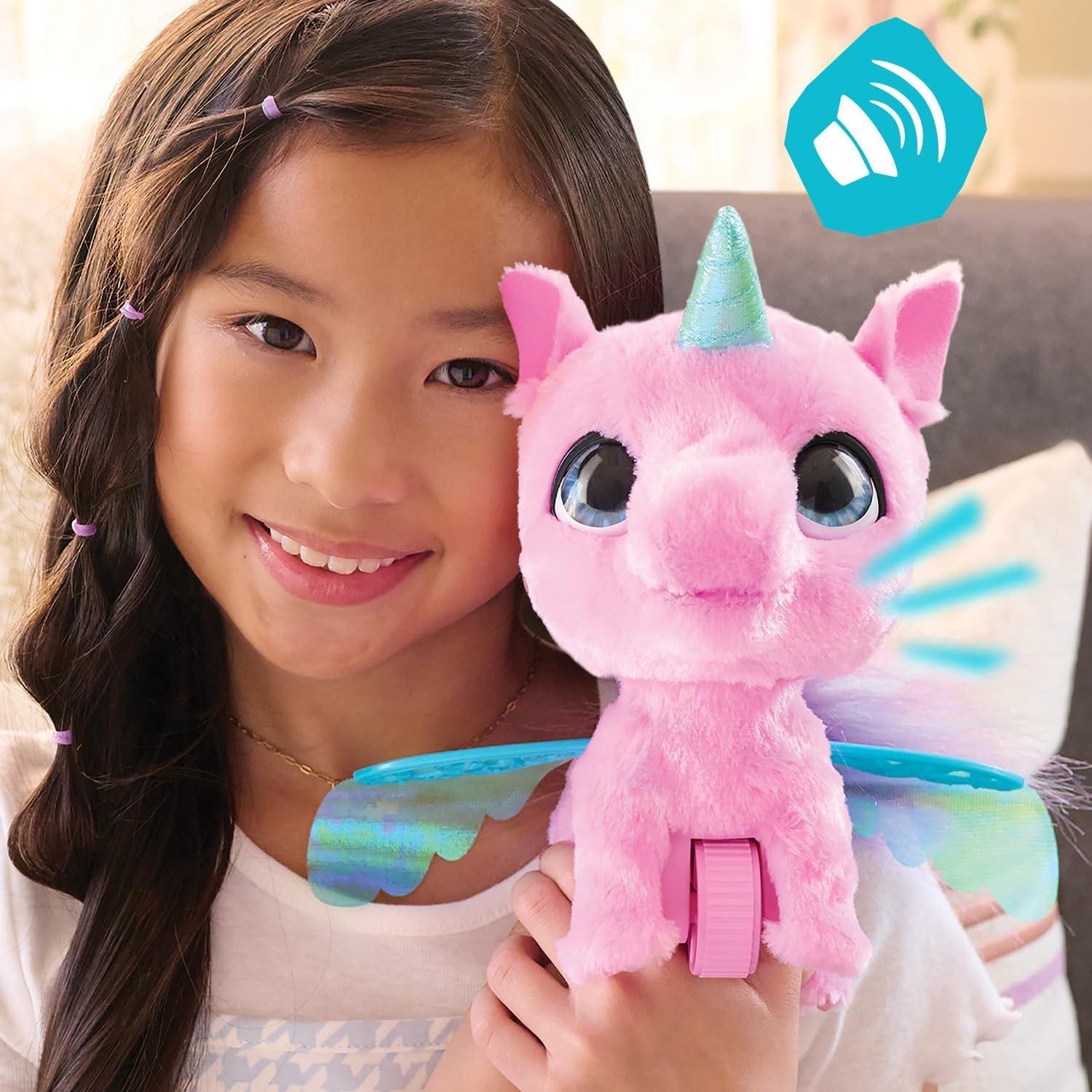 image:imagefurReal FlyALots Alicorn Interactive Walking Plush with Sounds 8inches Wings Flap Pink Kids Toys for Ages 4 Up by Just Play