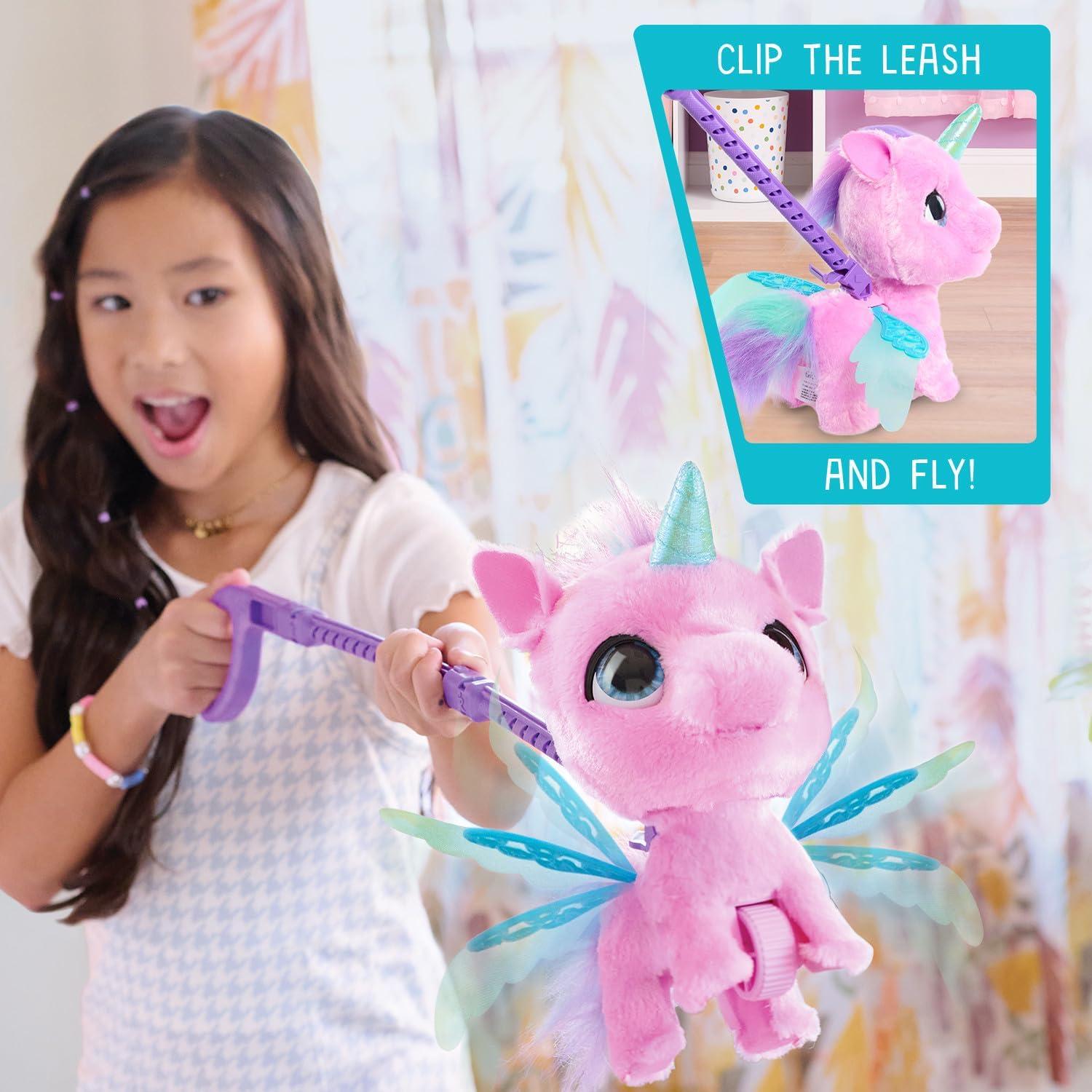 image:imagefurReal FlyALots Alicorn Interactive Walking Plush with Sounds 8inches Wings Flap Pink Kids Toys for Ages 4 Up by Just Play