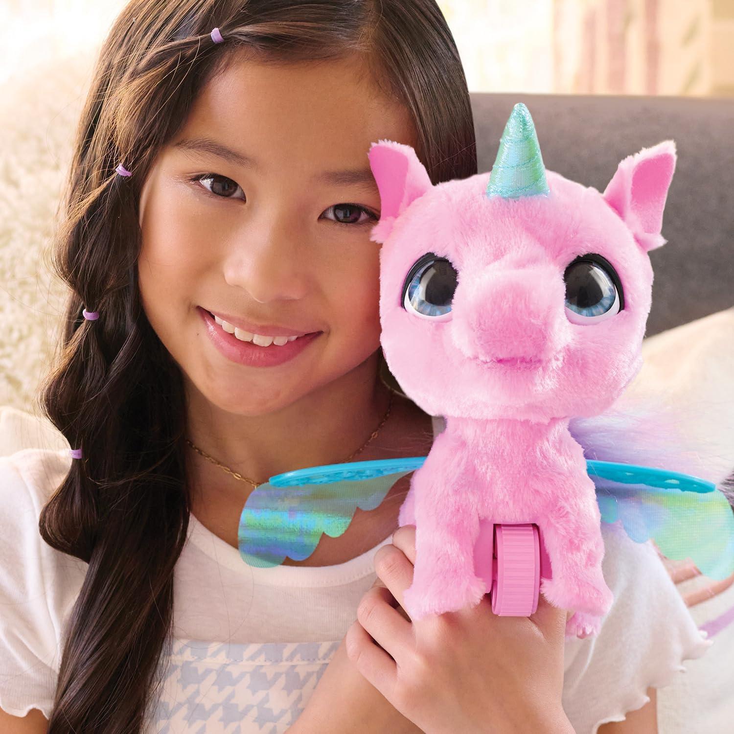 image:imagefurReal FlyALots Alicorn Interactive Walking Plush with Sounds 8inches Wings Flap Pink Kids Toys for Ages 4 Up by Just Play