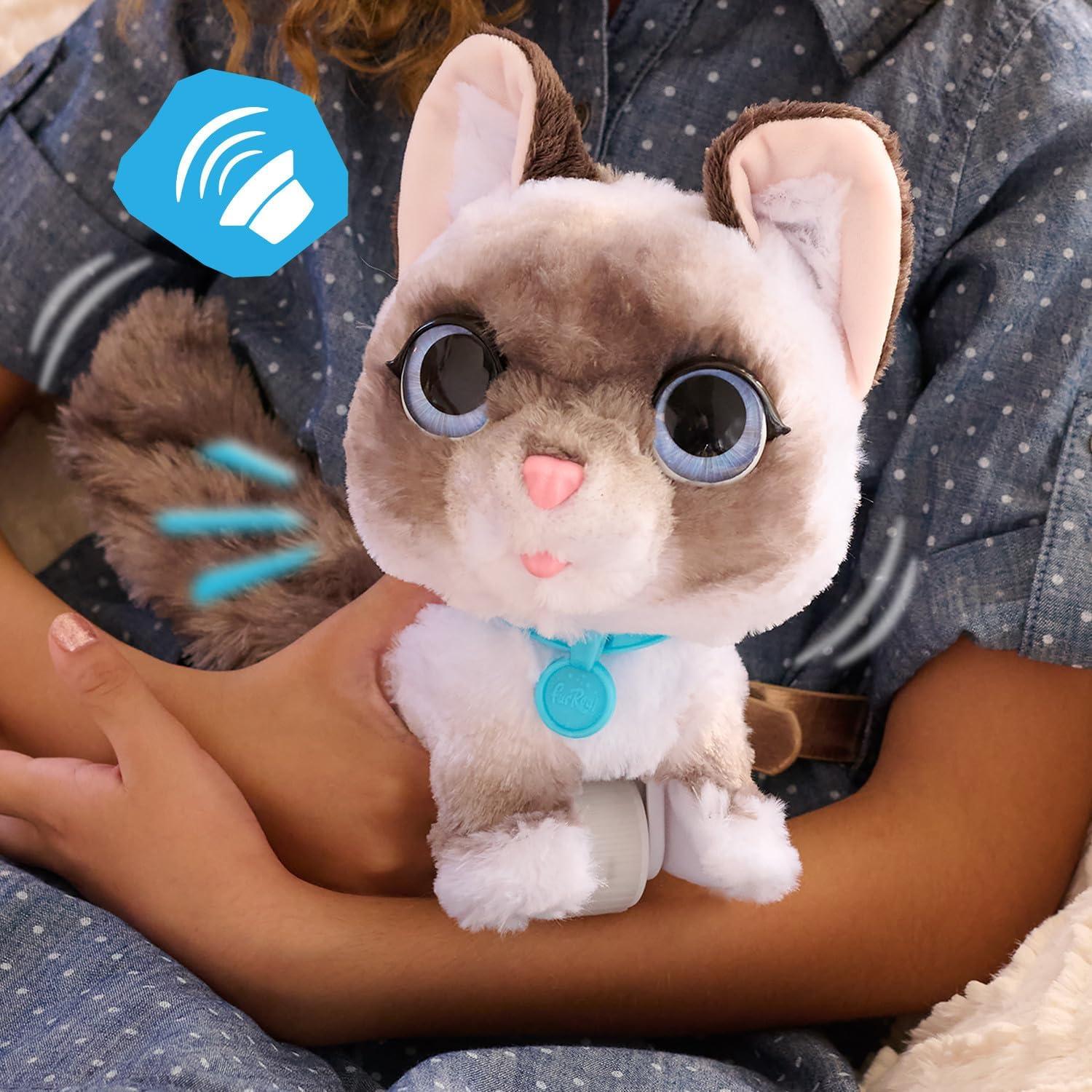 image:imagefurReal Wagalots Kitty Small Interactive Plush Faux Fur Kids Toys for Ages 4 Up by Just Play