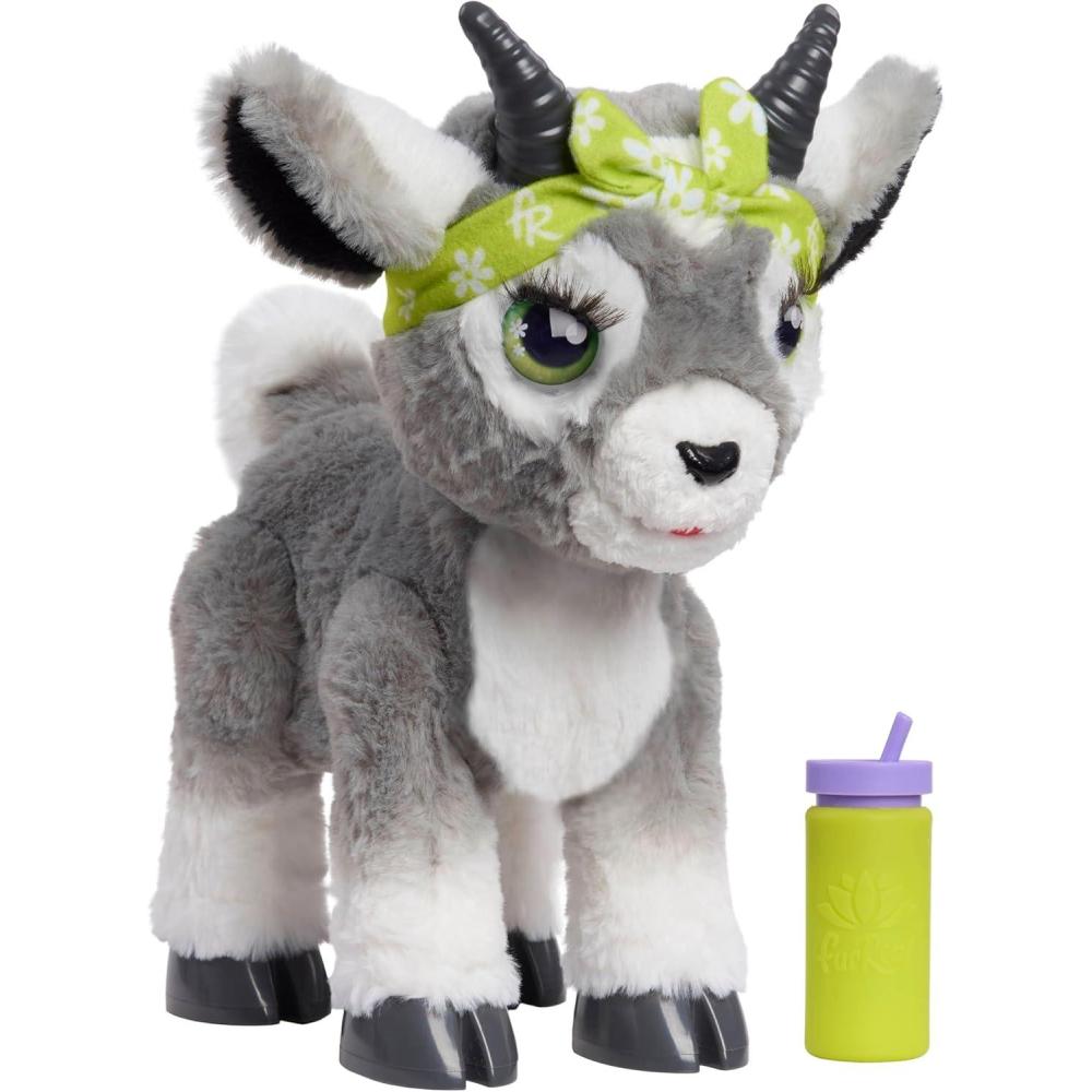 image:imagefurReal Daisy the Yoga Goat Interactive Toy 11inch Realistic Plush Kids Toys for Ages 4 Up by Just Play