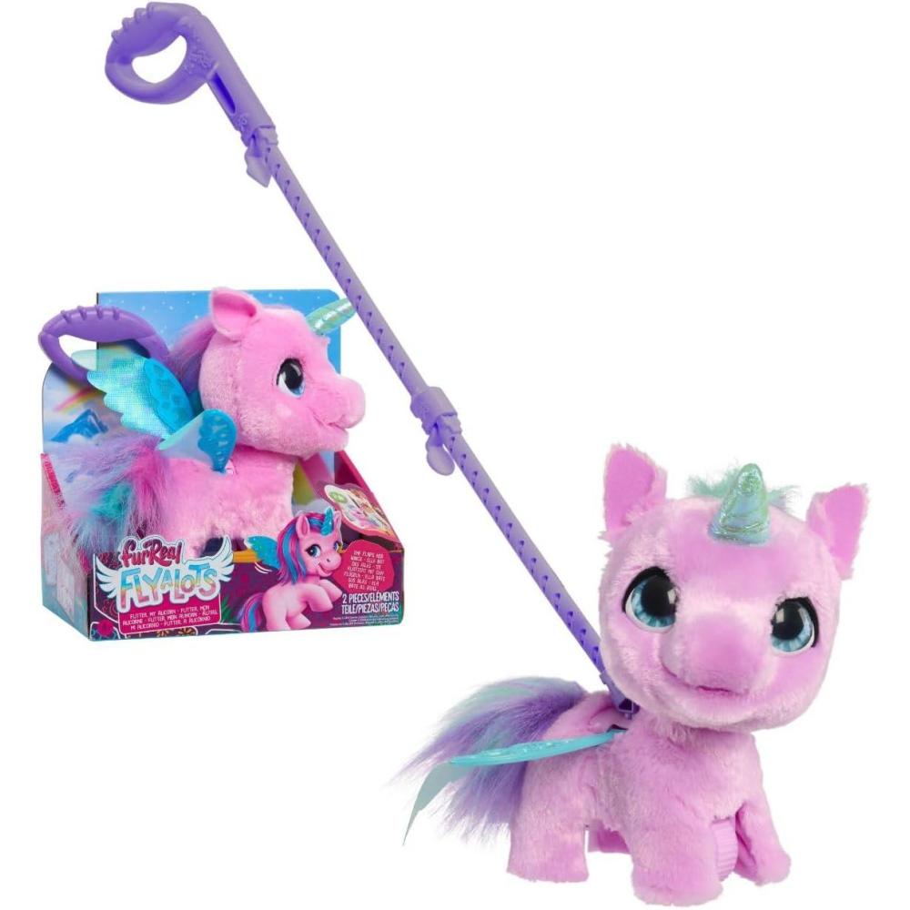 image:imagefurReal FlyALots Alicorn Interactive Walking Plush with Sounds 8inches Wings Flap Pink Kids Toys for Ages 4 Up by Just Play