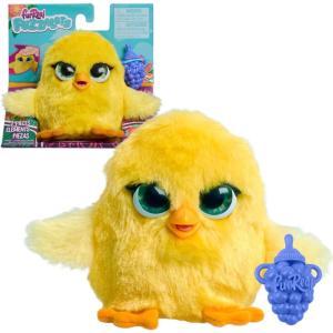 FurReal Fuzz-A-Lots Chick Interactive Toy, 3.75-inch Realistic Plush with Over 25 Sounds and Reactions, Easter Basket Fillers, Gifts, Presents, Kids Toys for Ages 4 Up by Just Play
