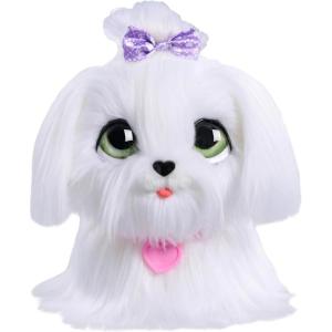 FurReal GoGo Walkin’ Pup Maltese Interactive Toy, 9-inch Realistic Plush Dog, Kids Toys for Ages 4 Up by Just Play